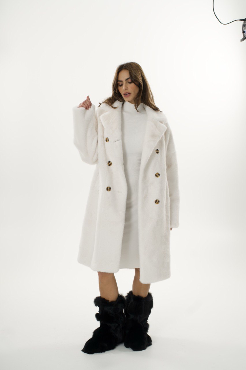 Oversize Teddy-Mantel Élodie
