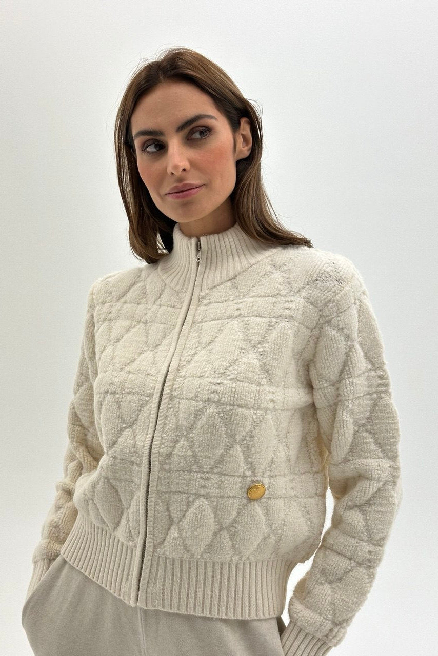 Giulia Strickjacke mit Reißverschluss