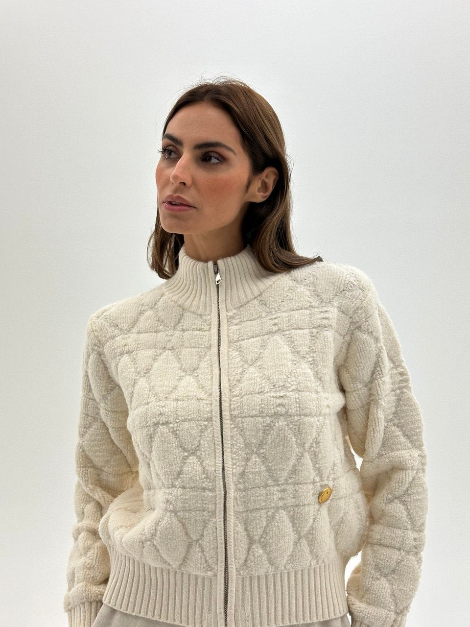Giulia Strickjacke mit Reißverschluss