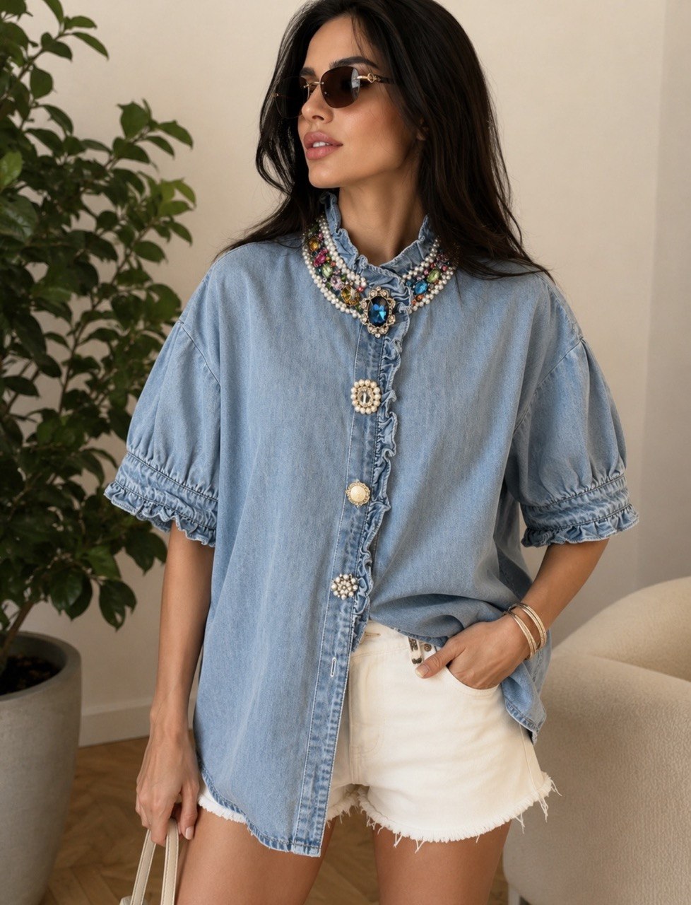 Denimbluse Colette