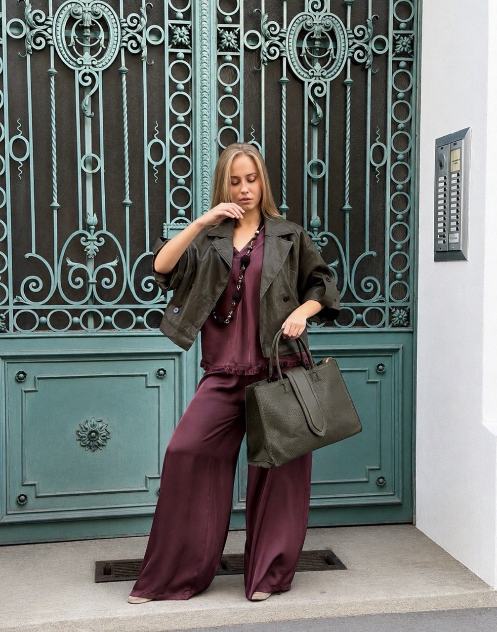 Statement-Jacke in Lederoptik