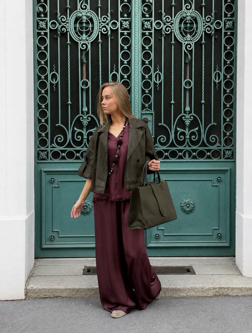 Statement-Jacke in Lederoptik