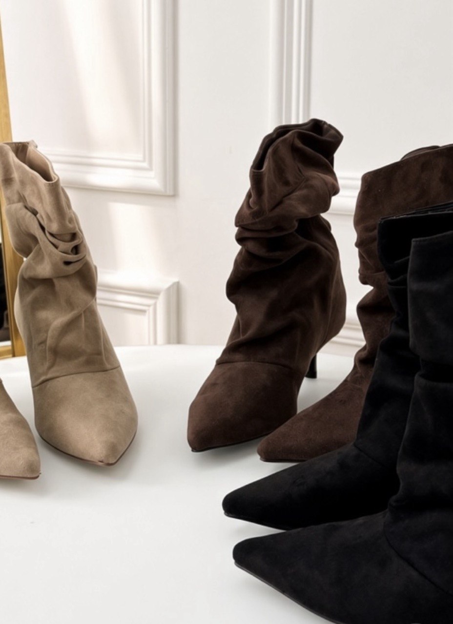 AVA Velours-Stiefeletten