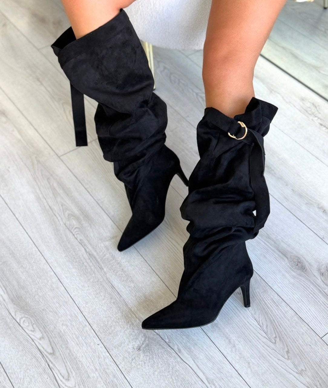 Sienna Fold-Over Velours Boots