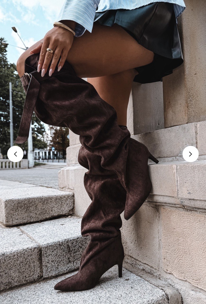 Sienna Fold-Over Velours Boots