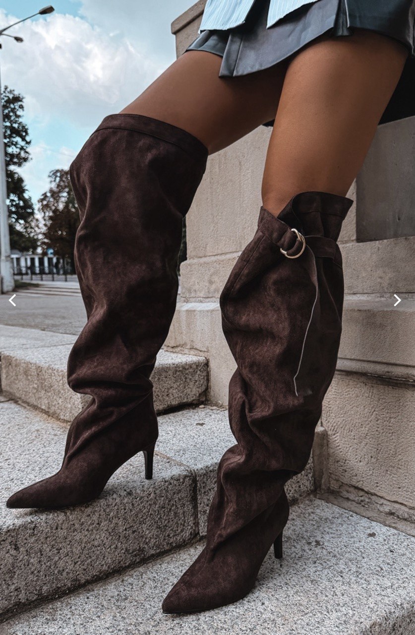 Sienna Fold-Over Velours Boots