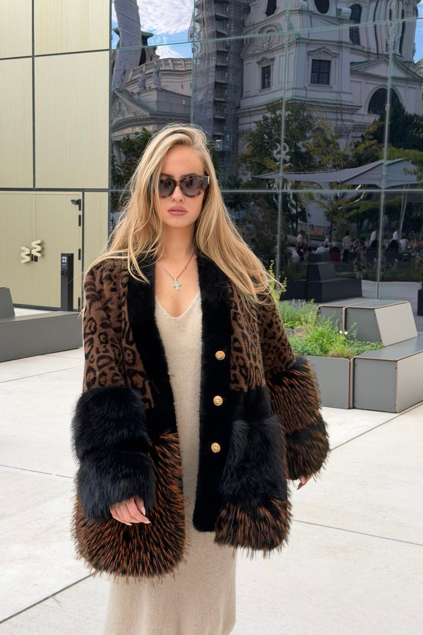 RIVOLI – Statement-Jacke in Felloptik