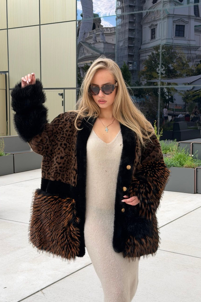 RIVOLI – Statement-Jacke in Felloptik