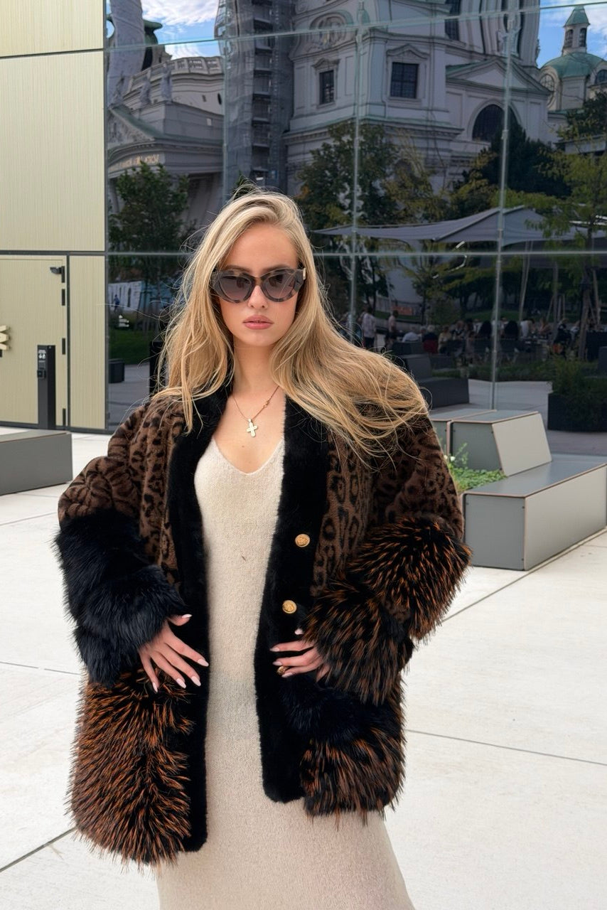 RIVOLI – Statement-Jacke in Felloptik