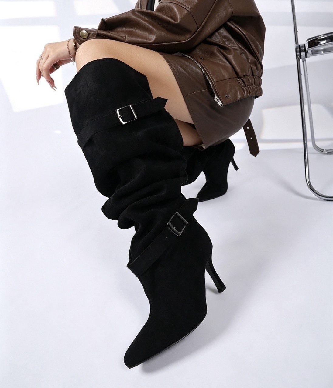 SAVANNA – Slouch-Stiefel mit Absatz