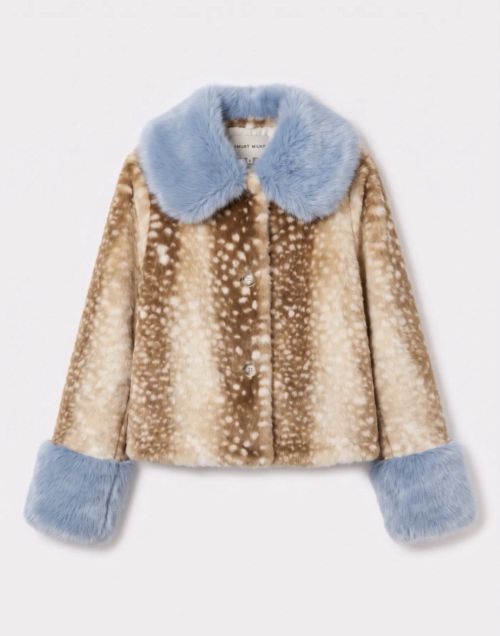 Bambi Blue Faux-Fur Jacke